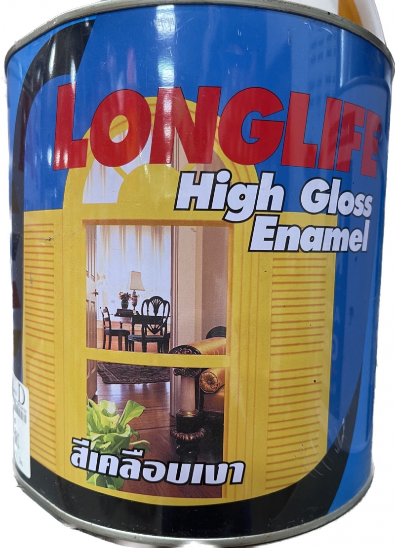 LONGLIFE HIGH ENAMEL  สีเคลือบด้าน ลองไลฟ์ ยี่ห้อ CAPTAIN (กัปตัน)